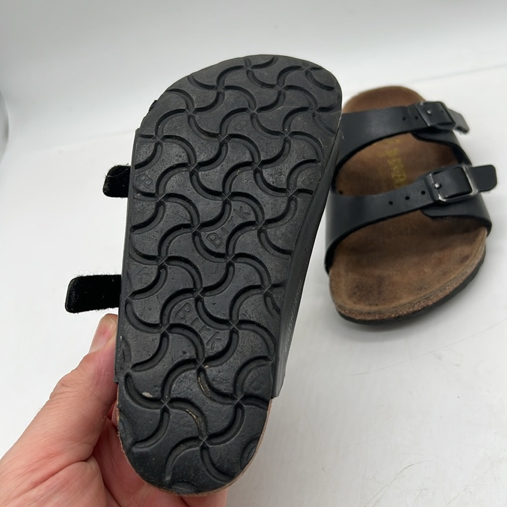 Birkenstock Arizona Sandal Black Birko-Flor Birkibuc KID/CHILD SZ EU 26 US C8 - Picture 5 of 8